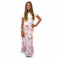 Katie J NYC Anastasia Satin Maxi Skirt