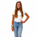 Nikibiki Jersey Crew Neck Crop Tee