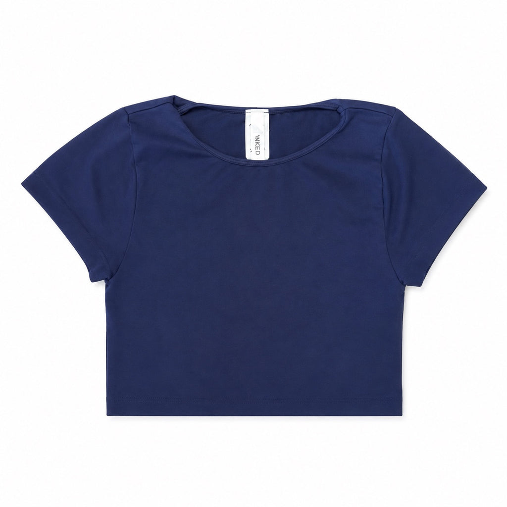 Nikibiki Jersey Crew Neck Crop Tee