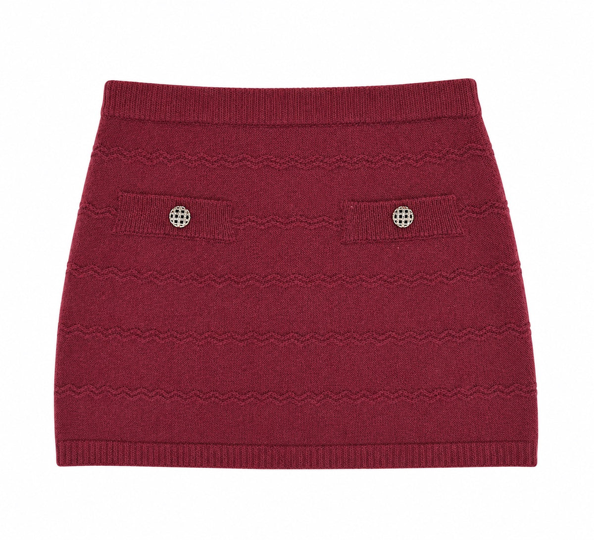Fitted Knit Mini Skirt